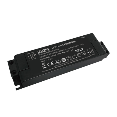 एलईडी ड्राइवर 18W बिजली आपूर्ति 12V ट्रांसफार्मर 220-240V AC से DC स्ट्रिप लाइट्स के लिए, स्थिर वोल्टेज उत्पाद